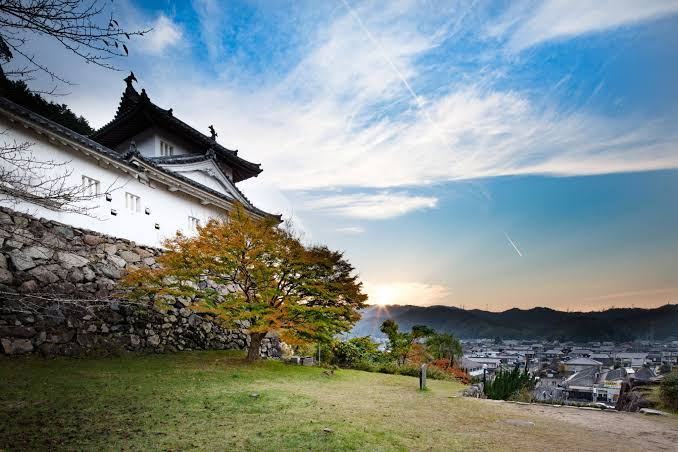 出石城跡的石垣與登城門